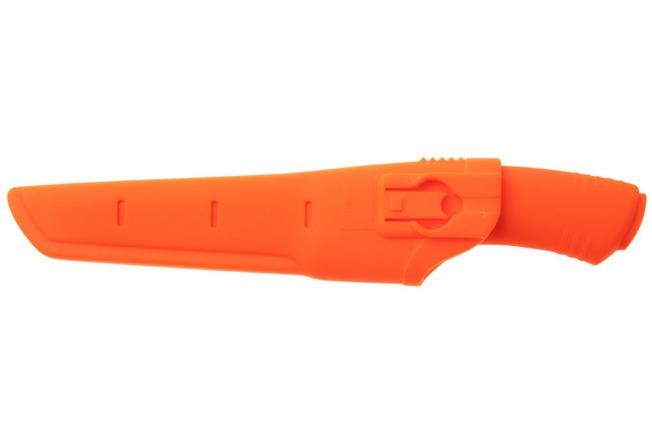 Afbeelding voor Morakniv Bushcraft Stainless 12492, Stonewashed Sandvik 12C27, Hi-Vis Orange Polymer, bushcraftmes