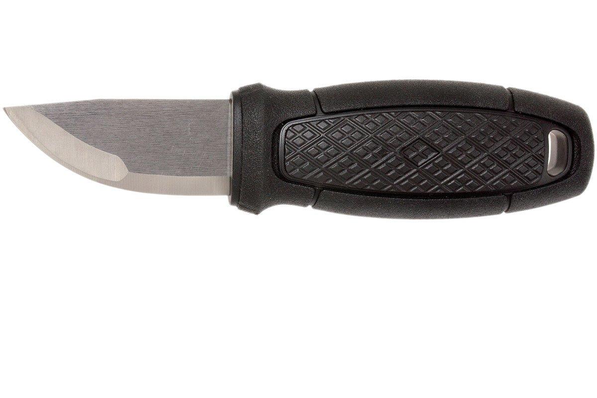 Mora Knives Eldris Fixed Blade Neck Knife Plain edge Black Handle & Sheath  12647