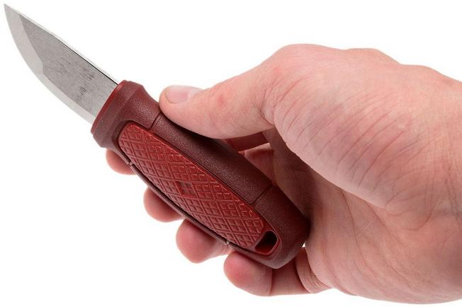 Mora Knives Eldris Fixed Blade Neck Knife Kit Red Handle w/ fire stater  12630