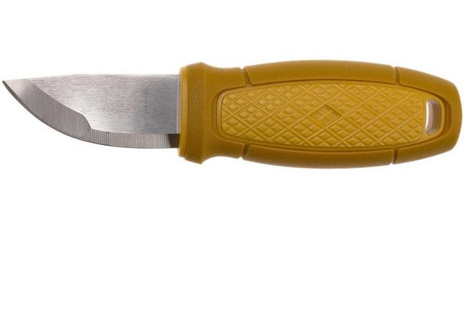 Mora Eldris Yellow 12632 necker with luxury sheath and firesteel