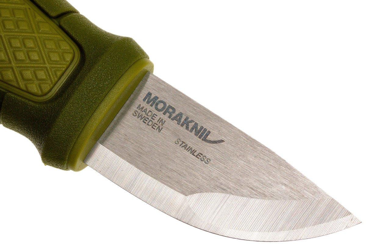Morakniv Eldris 1.0 – Coltello Da Collo Con Lama In Acciaio Sandvik, Impugnatura Antiscivolo Verde Pastello