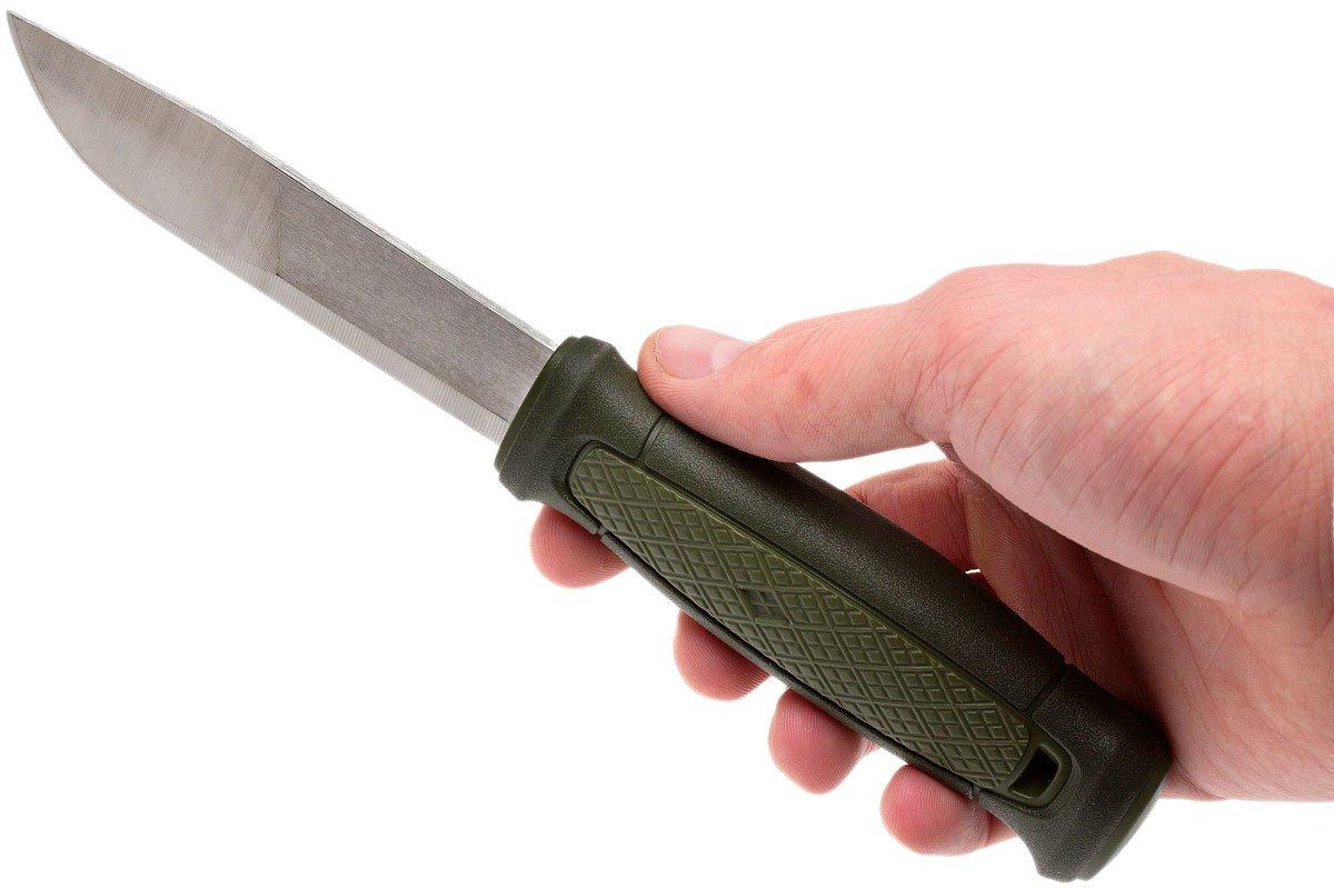 Mora Kansbol 12634 bushcraft knife with sheath, green