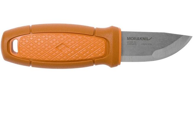 Mora Eldris Yellow 12632 necker with luxury sheath and firesteel