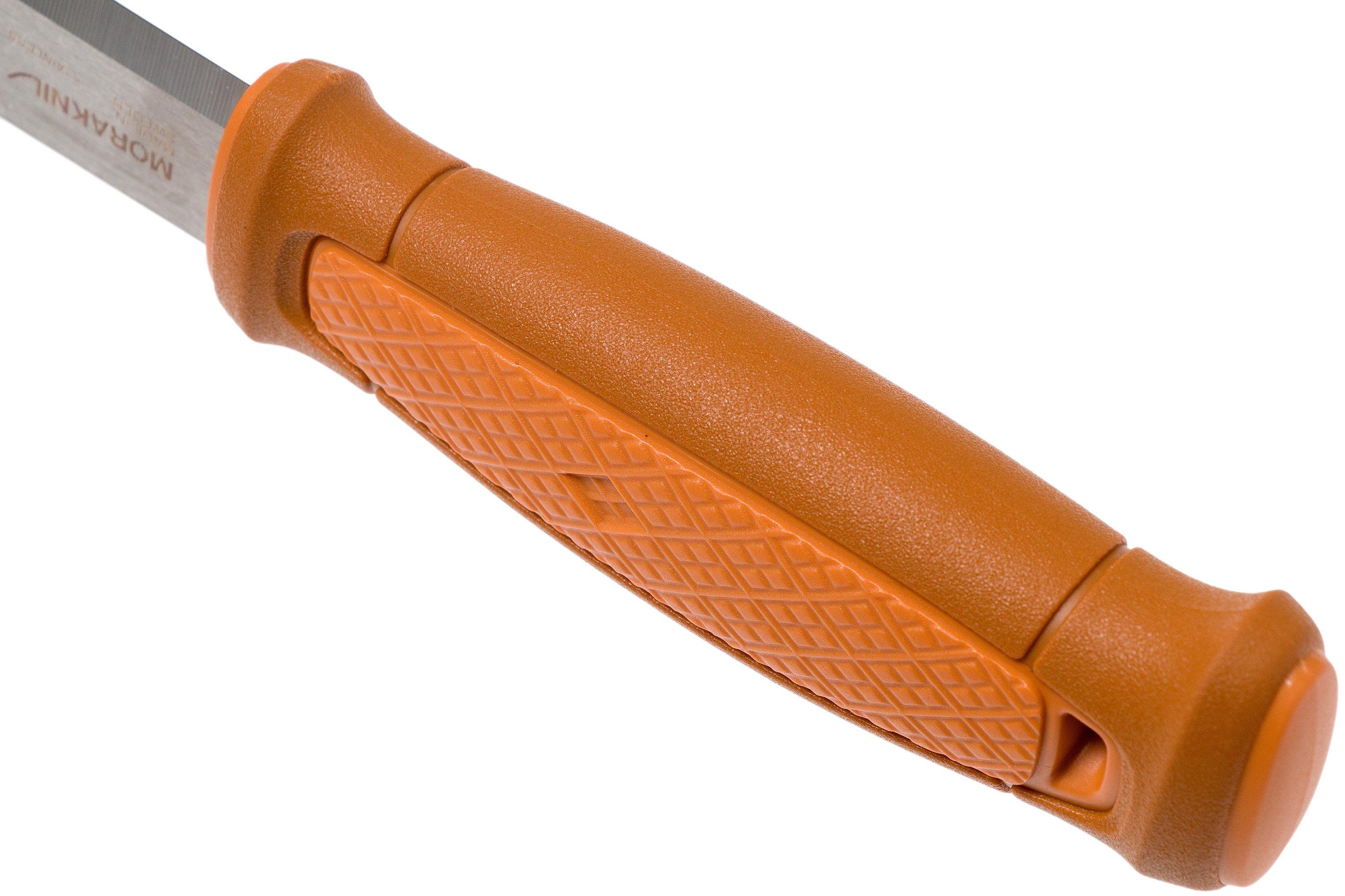 Mora Kansbol Burnt Orange 13507 bushcraft knife with multimount sheath