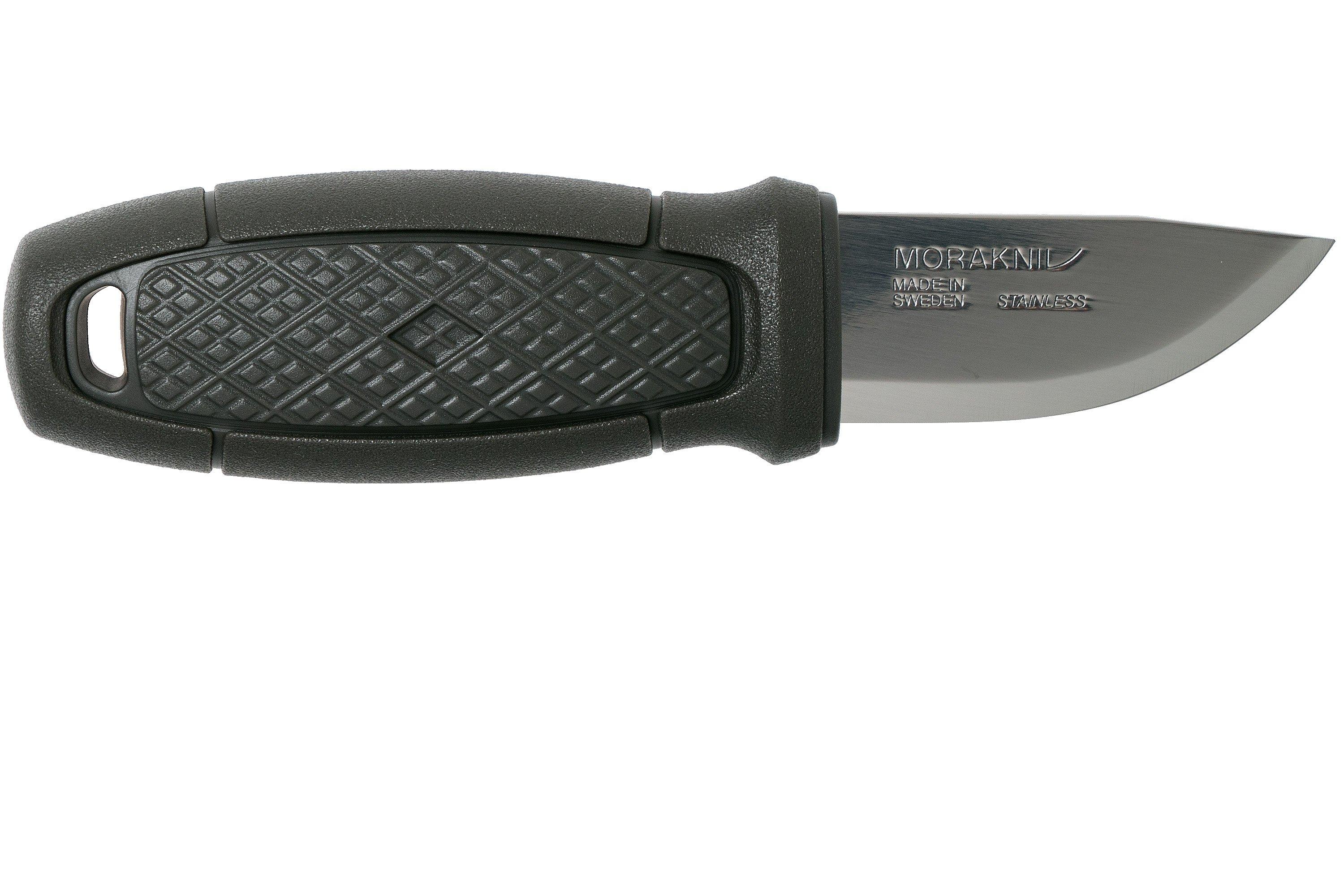 Morakniv Eldris Light Duty Fixed Blade Knife Dark Gray Polymer Handle SS  Plain Edge Satin Finish 13843