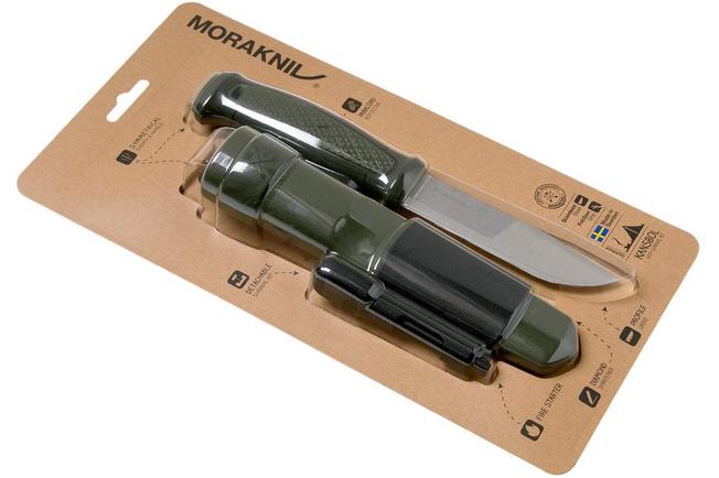 Morakniv Kansbol. Cuchillo de bushcraft con funda, verde 12634