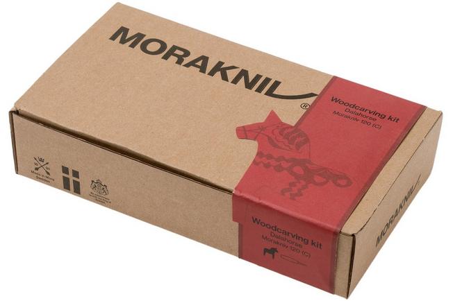 Morakniv Woodcarving Kit Dalahorse 120 Carbon 14041 wood carving kit carbon  steel