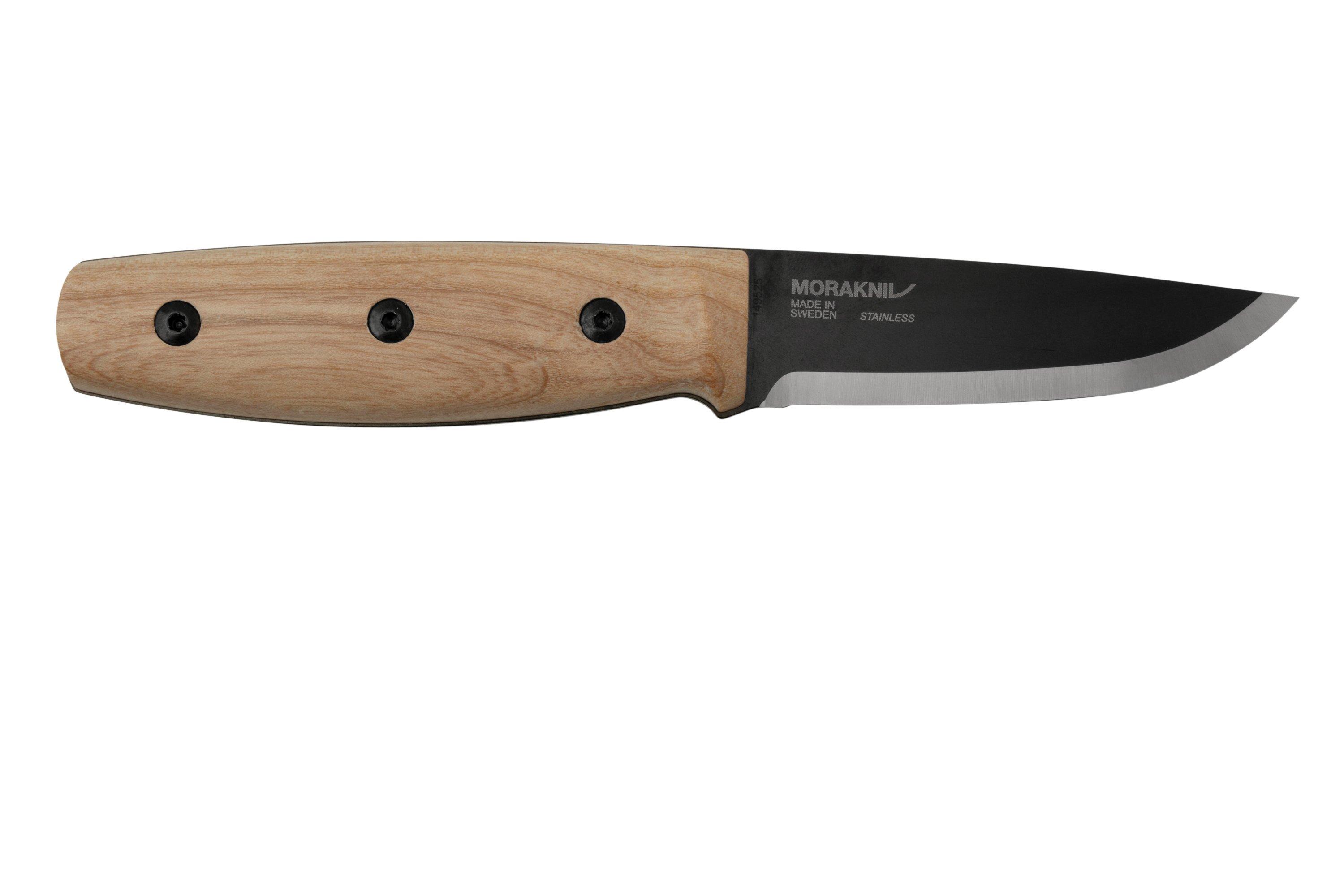 Morakniv Finn 14083 Ash Wood, Black Blade, bushcraft knife Advantageously shopping at
