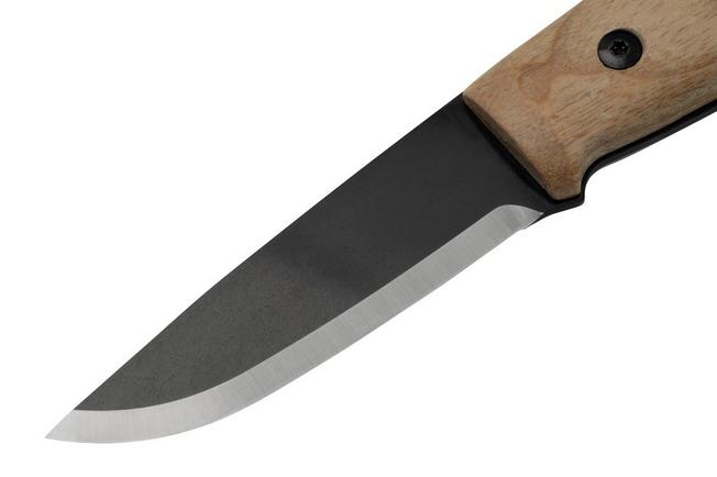 Morakniv Finn Black Blade - Ash Wood Handle - Leather Sheath - DLT