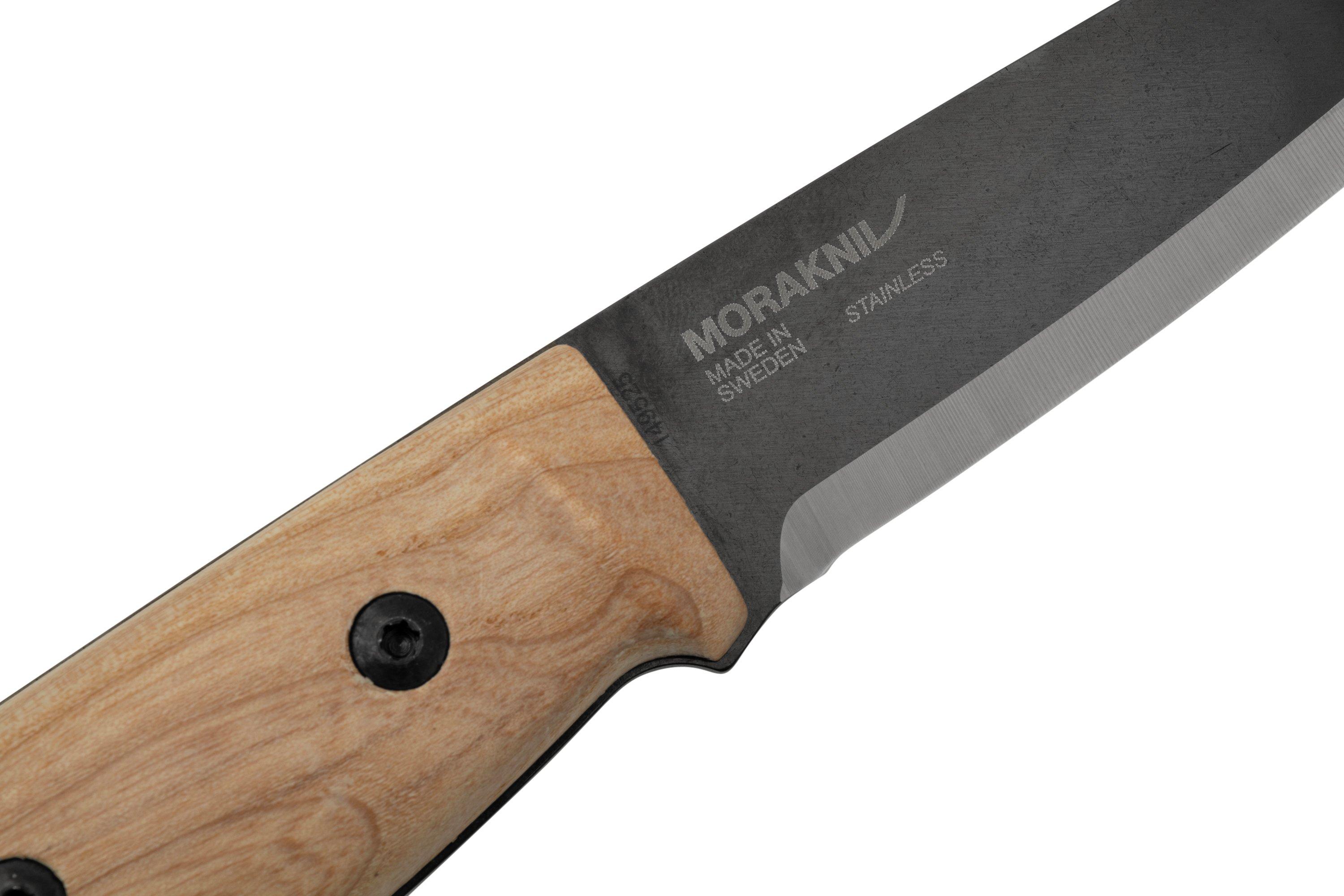 Morakniv Finn 14083 Ash Wood, Black Blade, bushcraft knife Advantageously shopping at