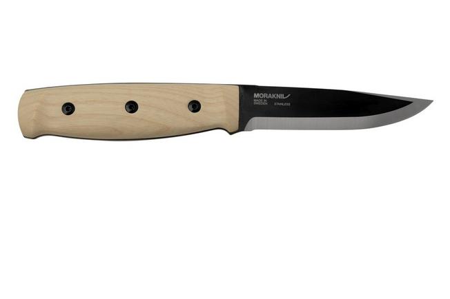 Morakniv Lok 14085 Ash Wood, Black Blade, bushcraft knife