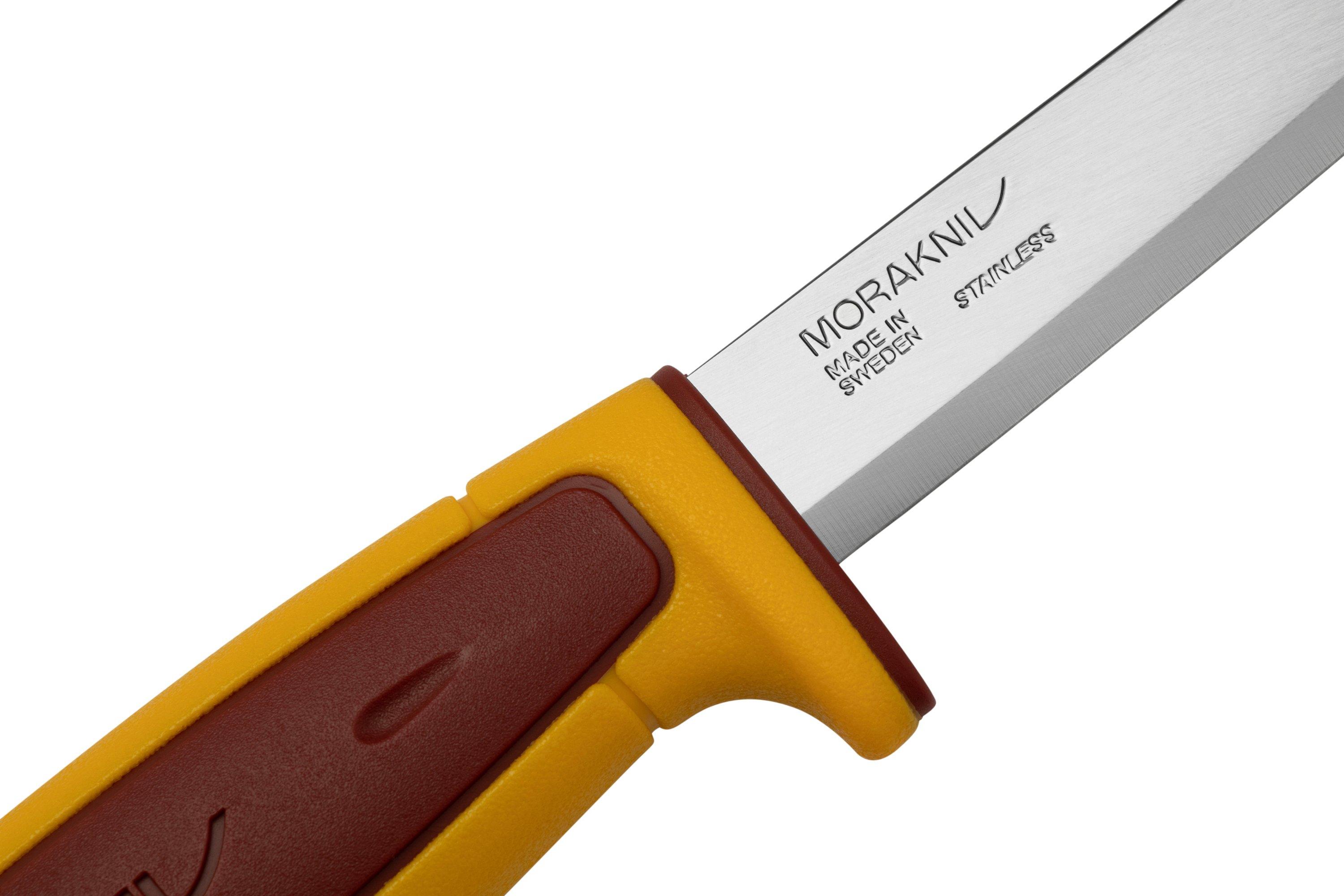 Morakniv 2023 Limited Edition Basic 546 Fixed Blade Knife (Dala Red/Yellow)  - Smoky Mountain Knife Works