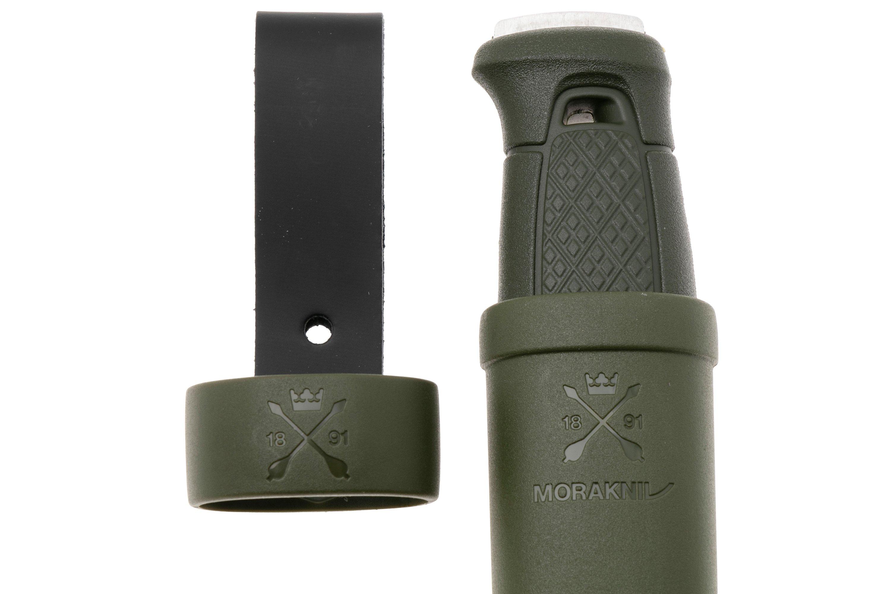 Mora Garberg Stainless Military Green with Simple Poly Sheath #14472