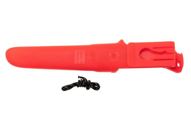 Bild für Morakniv Companion Spark Emergency (S) 14478 Orange/Red, Bushcraft Messer mit Feuerstahl, Teilwellenschliff