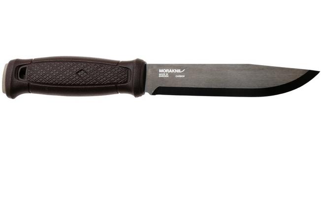 Bild für Morakniv Garberg Grand BlackBlade (C) 14640 Carbon Steel, Brown Polymer, Bushcraft Messer, Lederscheide