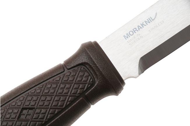 Bild für Morakniv Garberg Grand (S) 14641 Stainless Steel, Brown Polymer, Bushcraft Messer, Lederscheide