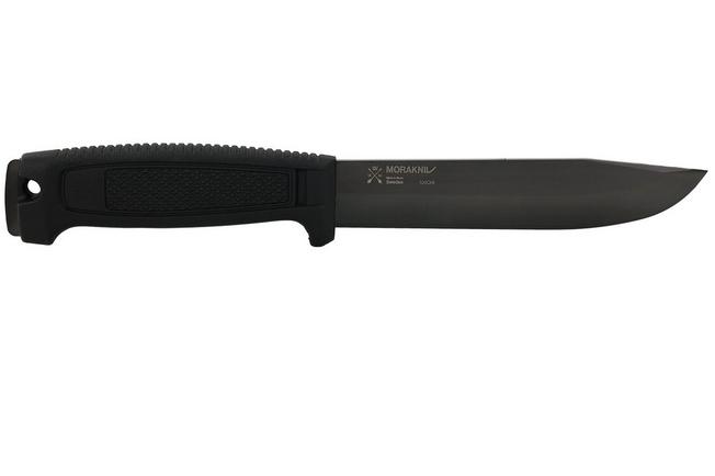 Afbeelding voor Morakniv Mörkret Black Blade 14701 Black DLC 100Cr6, Pitch Black Polypropene, survivalmes