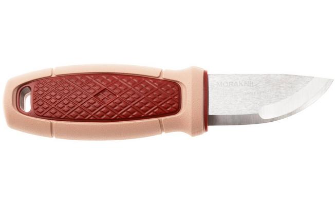 Afbeelding voor Morakniv Eldris Color of the Year 2026, 14813 Satin 12C28 Dala Red Orsa Sandstone, vaststaand mes
