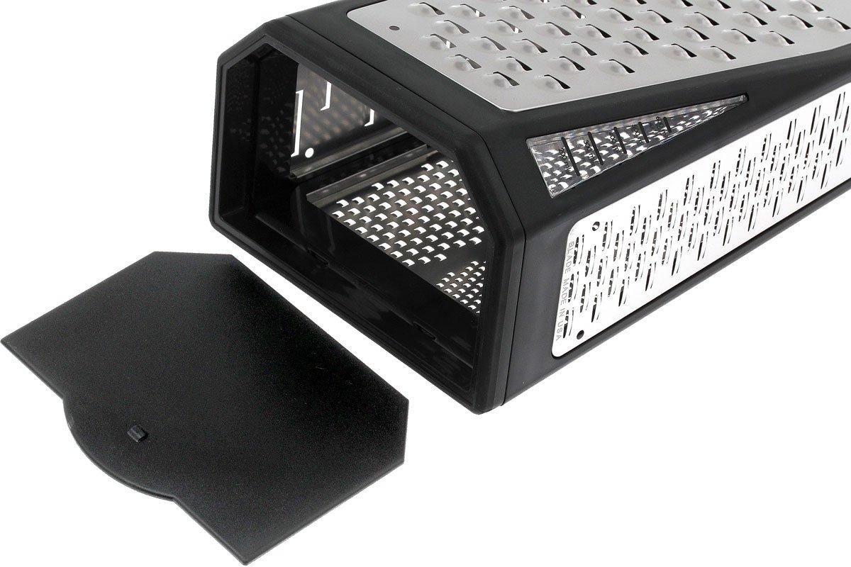 What are the differences between a microplane and a box grater?