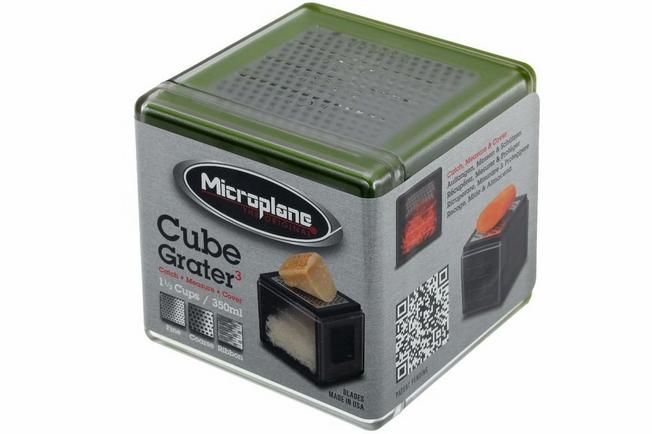 Image for Microplane cube with three graters, green