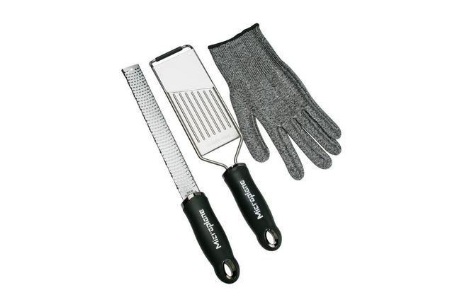 Set Microplane avec râpe, mandoline et gant de protection 46020