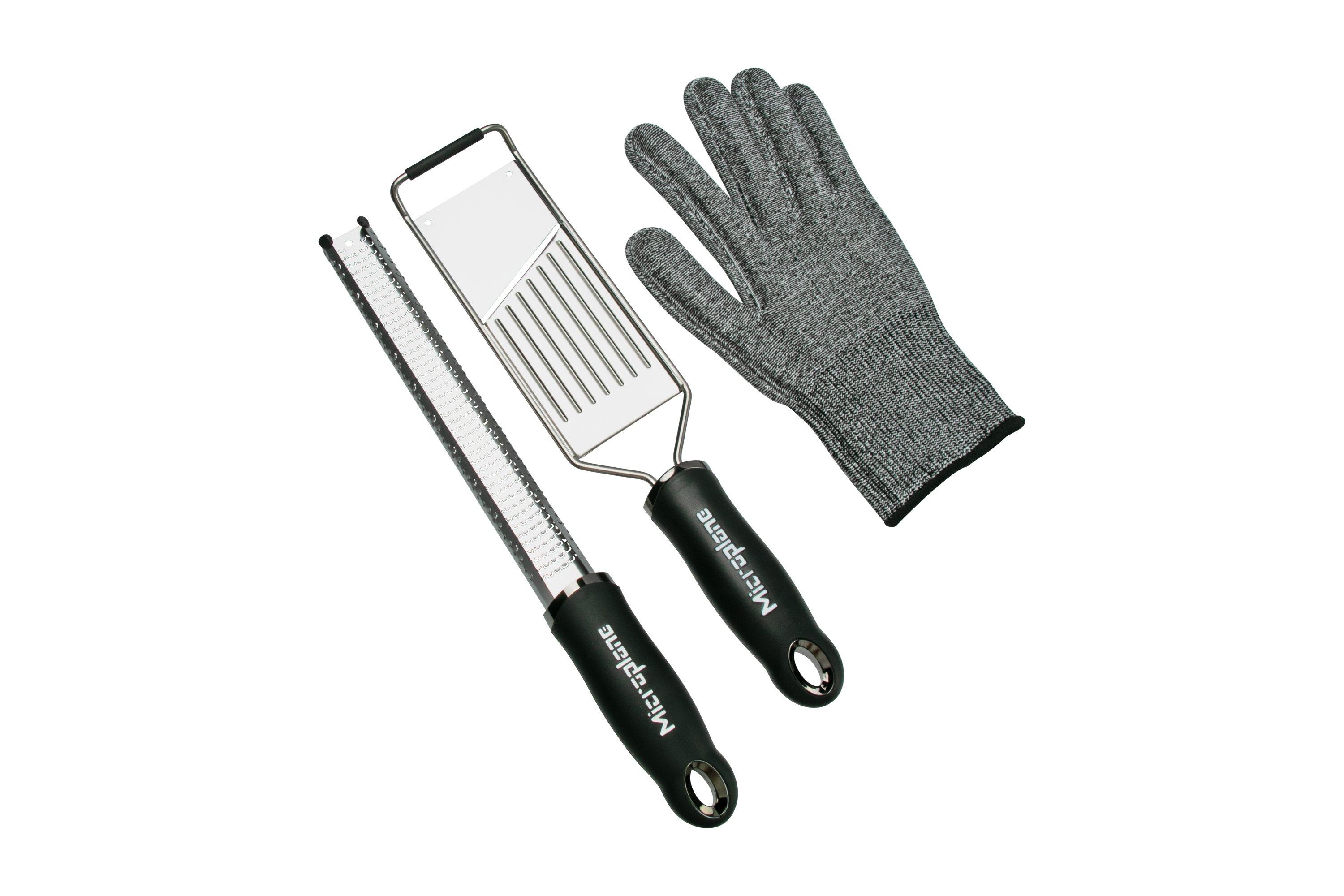 Microplane set with grater, mandoline and protective glove 46020/45044