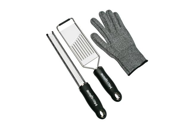 Set Microplane avec râpe, mandoline et gant de protection 46020