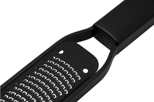 Microplane 10 3/4 x 3 3/8 Black Fine Grater with Grip 444002