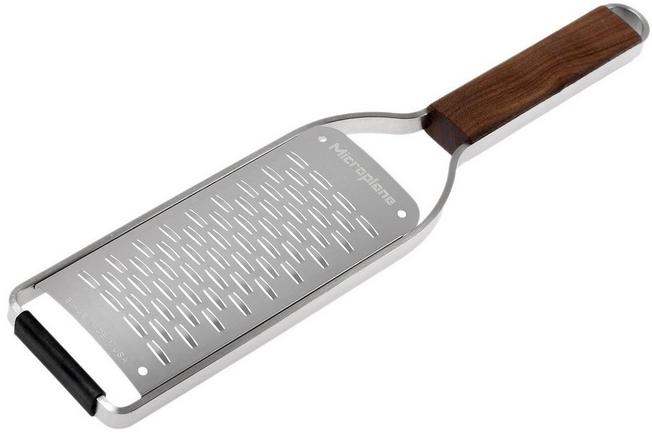 Rallador Master Zester con mango de nogal 31 cm - Acero inoxidable -  Microplane