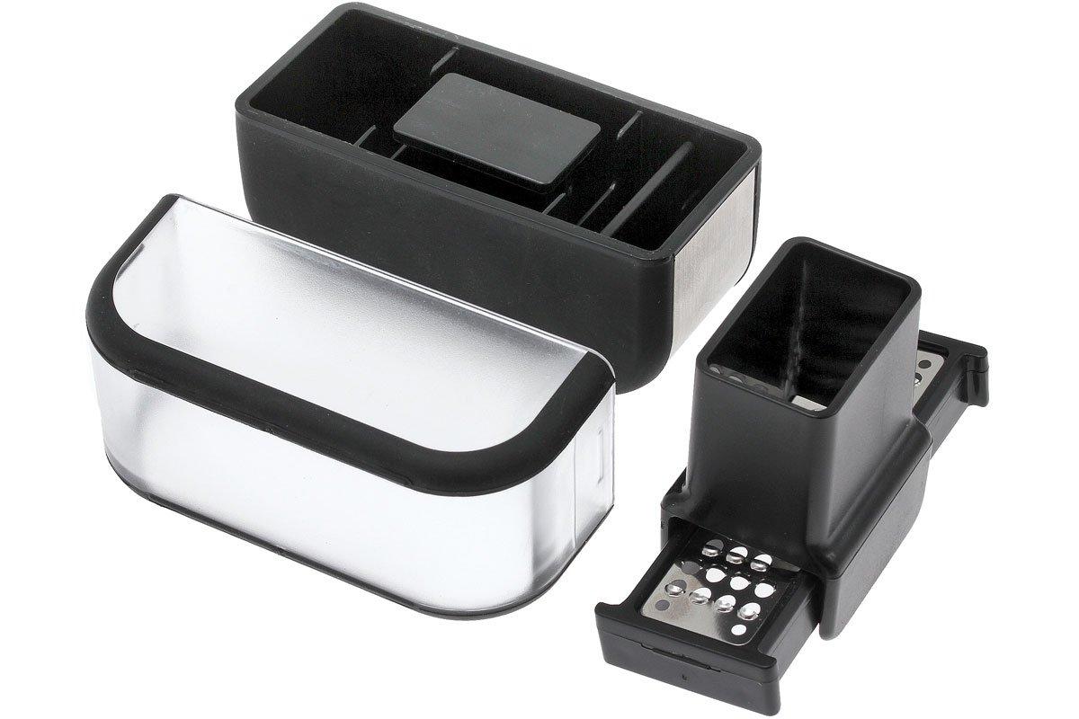 Microplane Garlic Cutter, garlic grater, black Advantageously