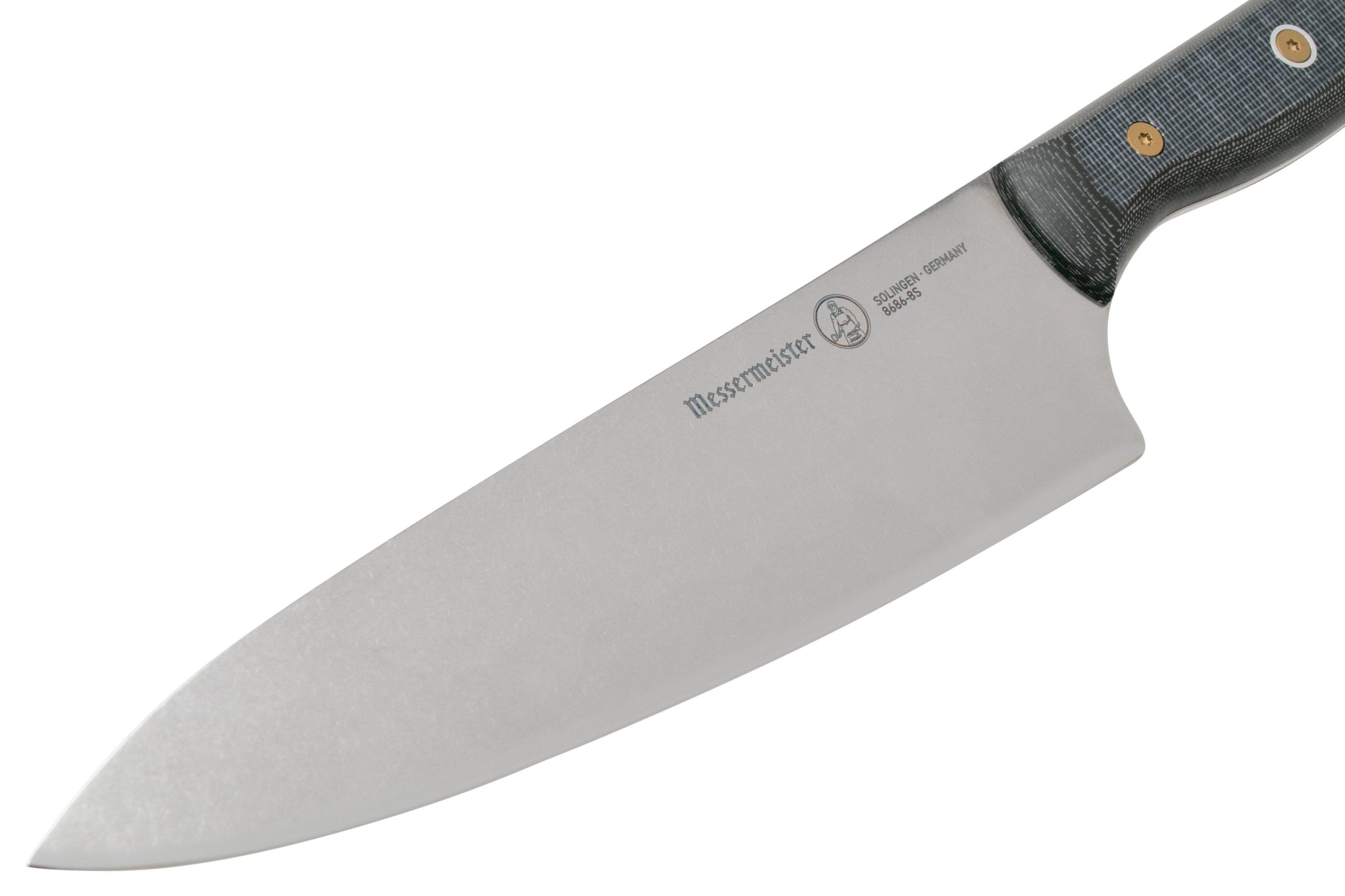 Messermeister 8 Chef's Knife Edge-Guard Black