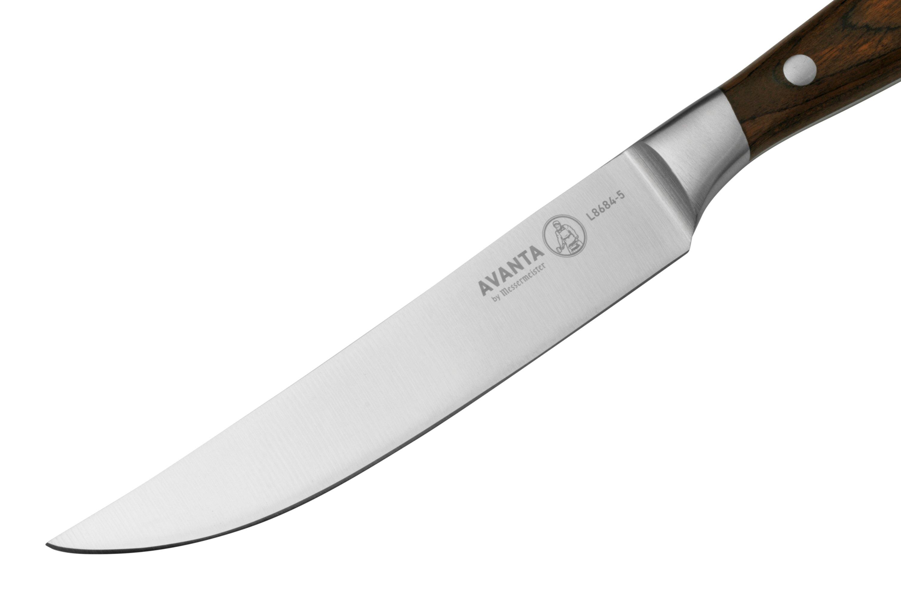 Messermeister Avanta 10-Piece Pakkawood Knife Block Set - German X50  Stainless Steel - Includes 4 Speciality Knives, Heavy-Weight Fork, 4 Steak  Knives & Magnetic Knife Block - Yahoo Shopping