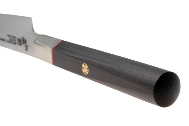 Afbeelding voor Mcusta Zanmai Petty KH-4001S Ginsan Silver 3, Ebony Pakka Handle, Knivesandtools Exclusive, petty universeelmes, 12 cm