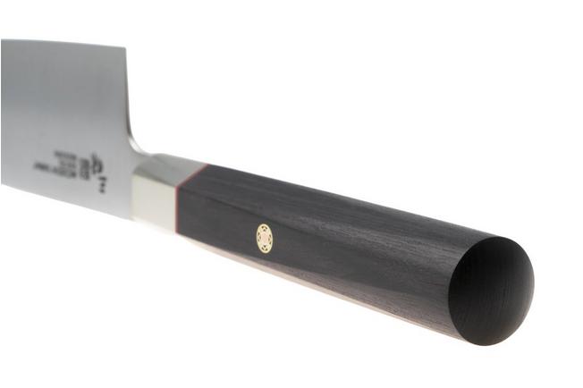 Afbeelding voor Mcusta Zanmai Santoku KH-4003S Ginsan Silver 3, Ebony Pakka Handle, Knivesandtools Exclusive, santoku, 19.5 cm