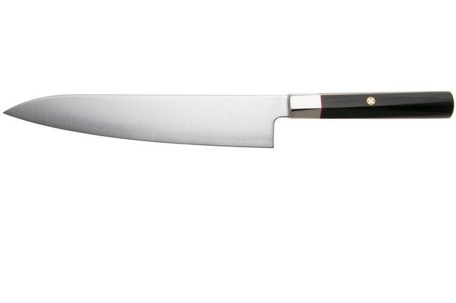 Afbeelding voor Mcusta Zanmai Gyutoh KH-4005S Ginsan Silver 3, Ebony Pakka Handle, Knivesandtools Exclusive, gyutoh, 22.5 cm