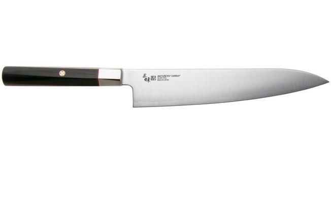 Afbeelding voor Mcusta Zanmai Gyutoh KH-4005S Ginsan Silver 3, Ebony Pakka Handle, Knivesandtools Exclusive, gyutoh, 22.5 cm