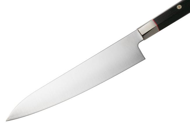 Afbeelding voor Mcusta Zanmai Gyutoh KH-4005S Ginsan Silver 3, Ebony Pakka Handle, Knivesandtools Exclusive, gyutoh, 22.5 cm