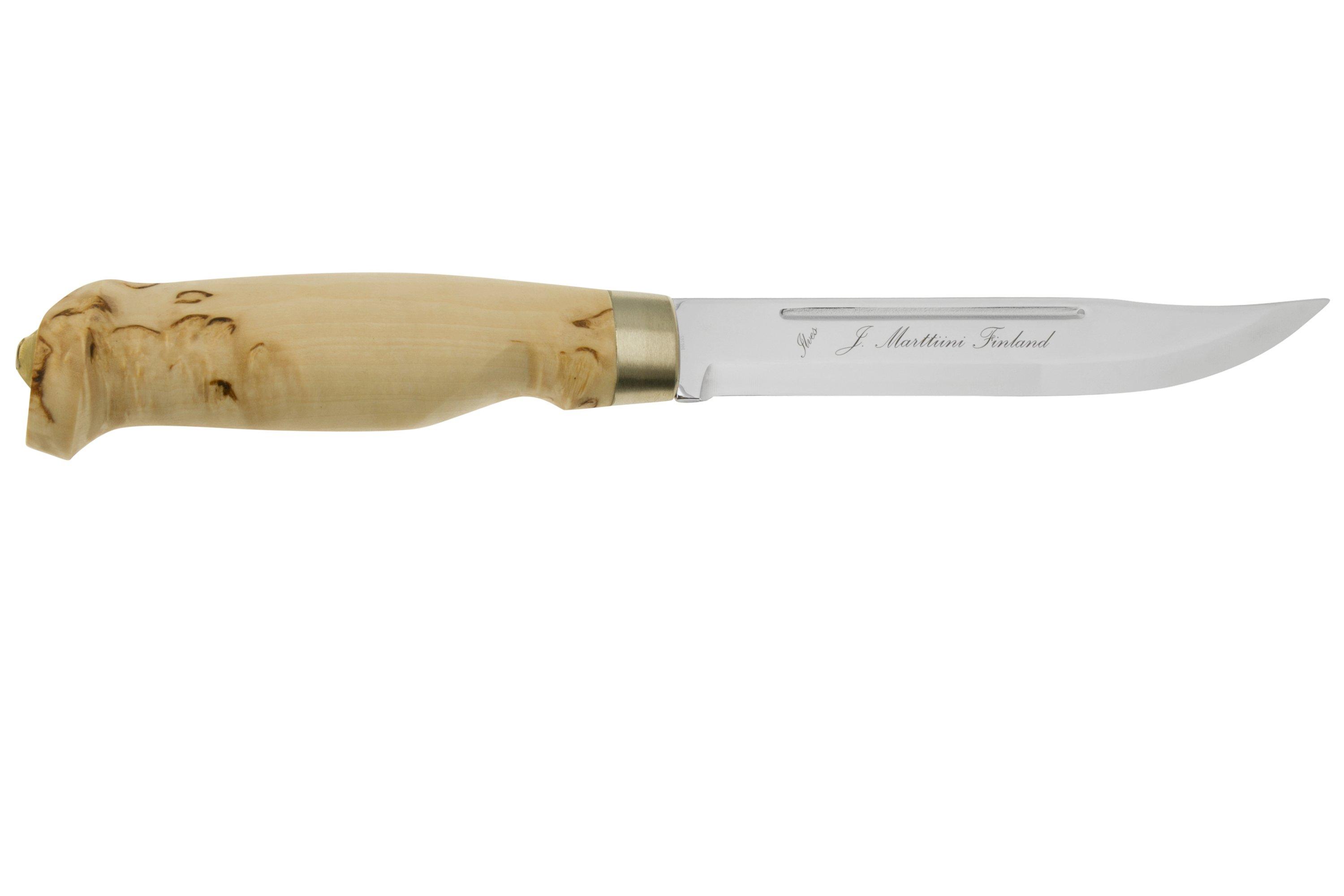 Marttiini Lynx 138, 138010 Curly Birch, fixed knife Advantageously