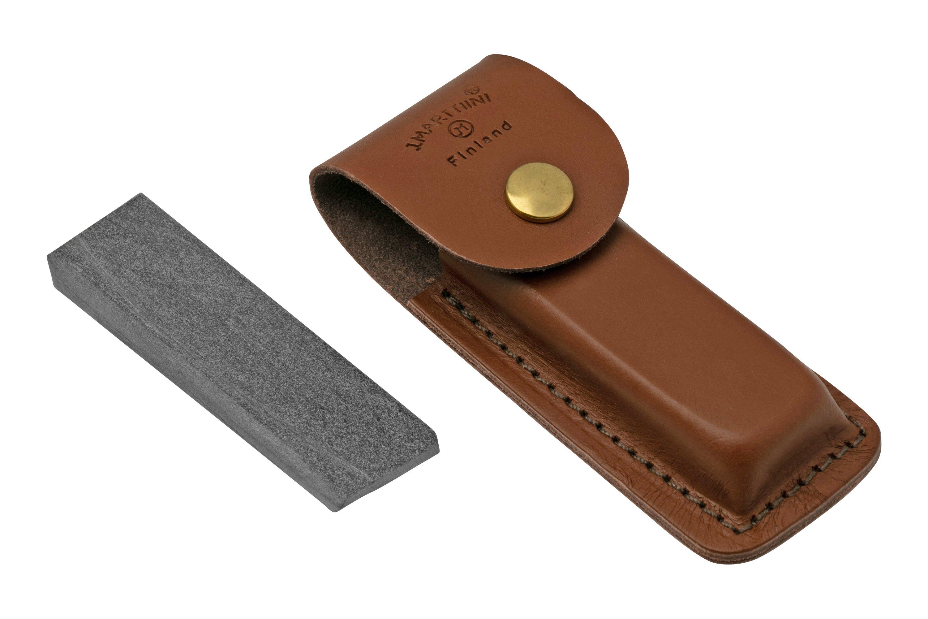Marttiini Sharpening Stone, 1511010, Leather Sheath, Grey, Schleifstein