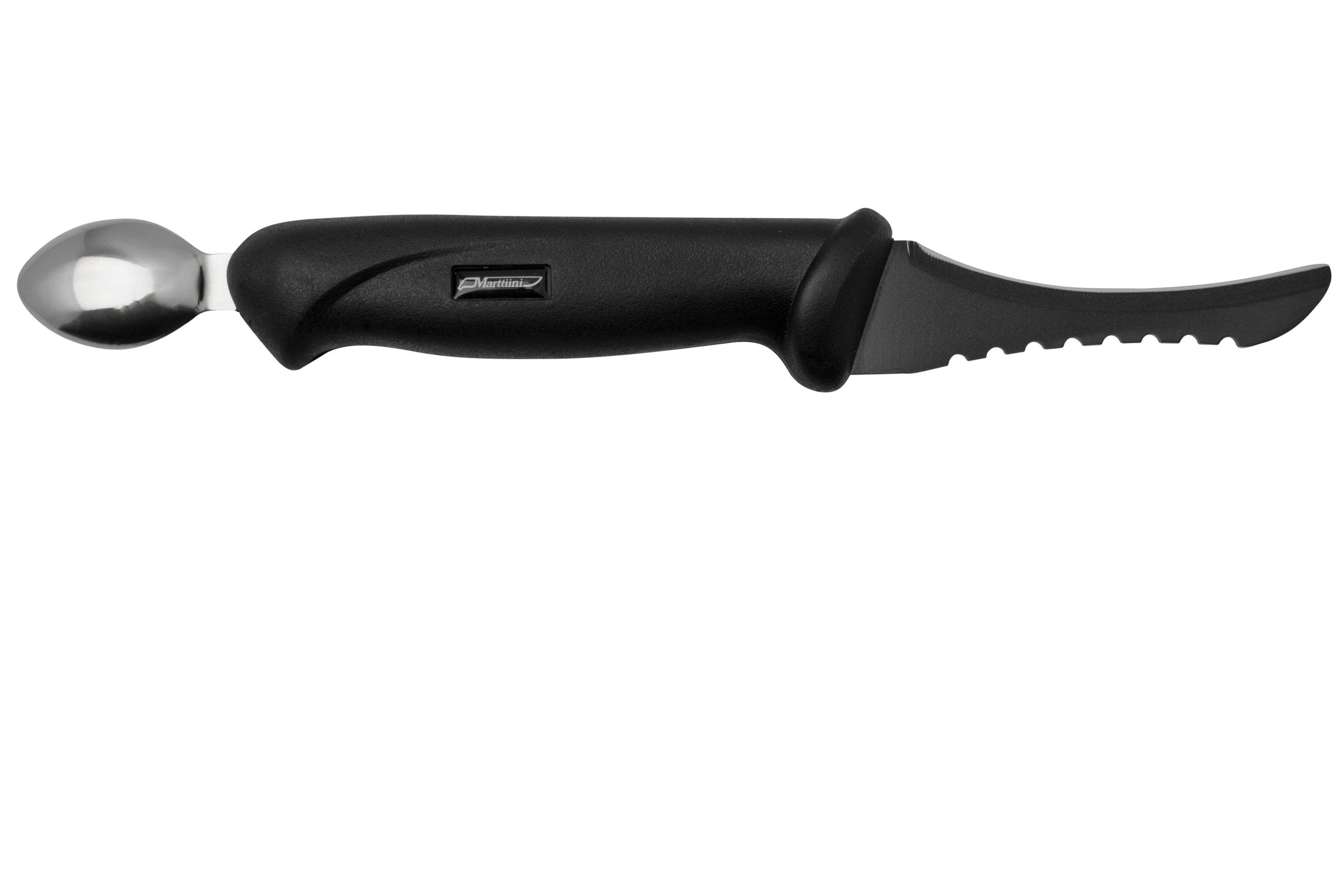 Marttiini Fish Cleaner, 175019, Black Stainless Steel, scaling knife