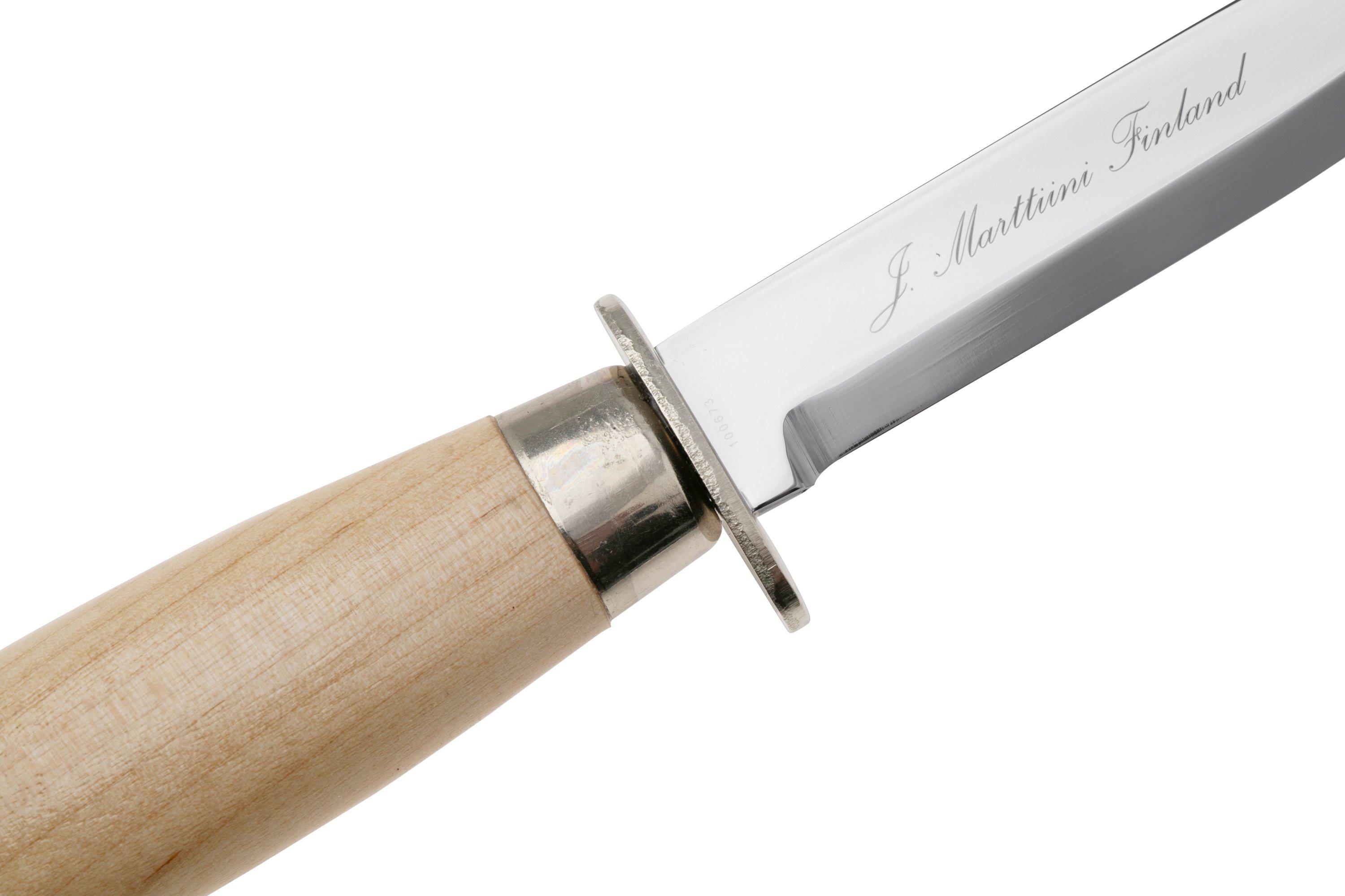 Marttiini Scout's Knife, 508010, Stainless, Curly Birch, outdoor knife