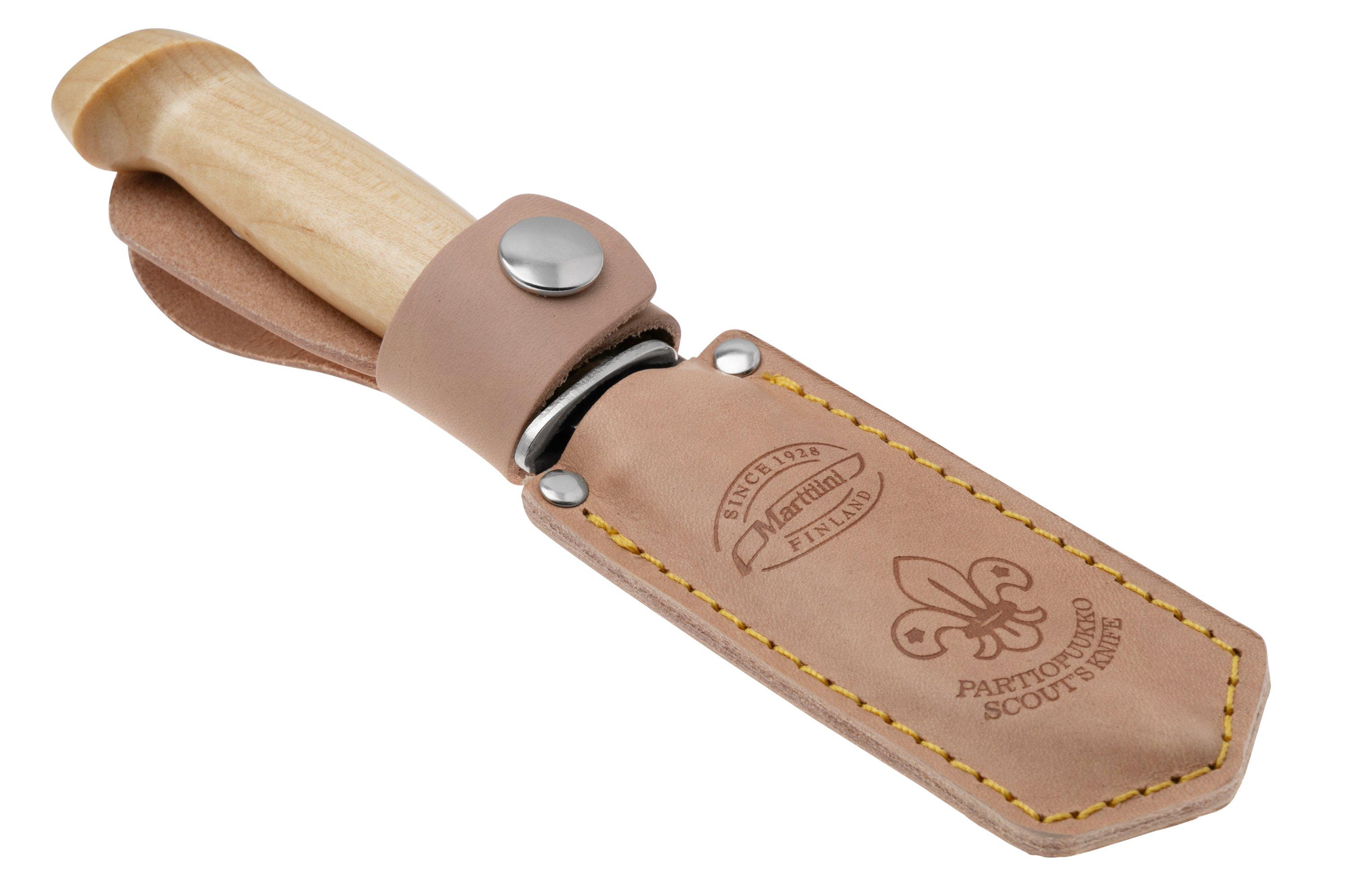 Marttiini Scout's Knife, 508010, Stainless, Curly Birch, outdoor knife