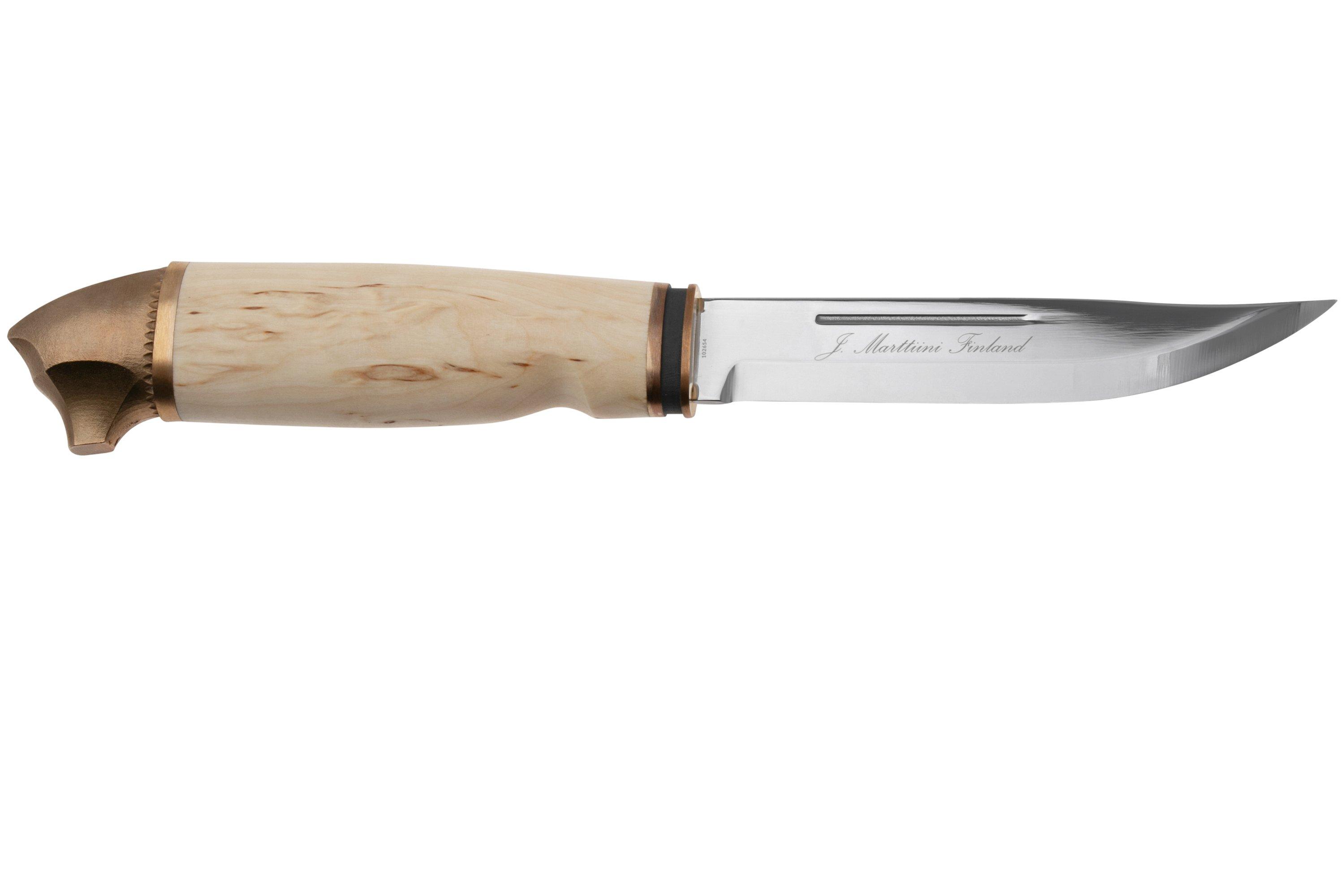 Marttiini Bear 549011W, Stainless, Curly Birch, outdoormes Voordelig