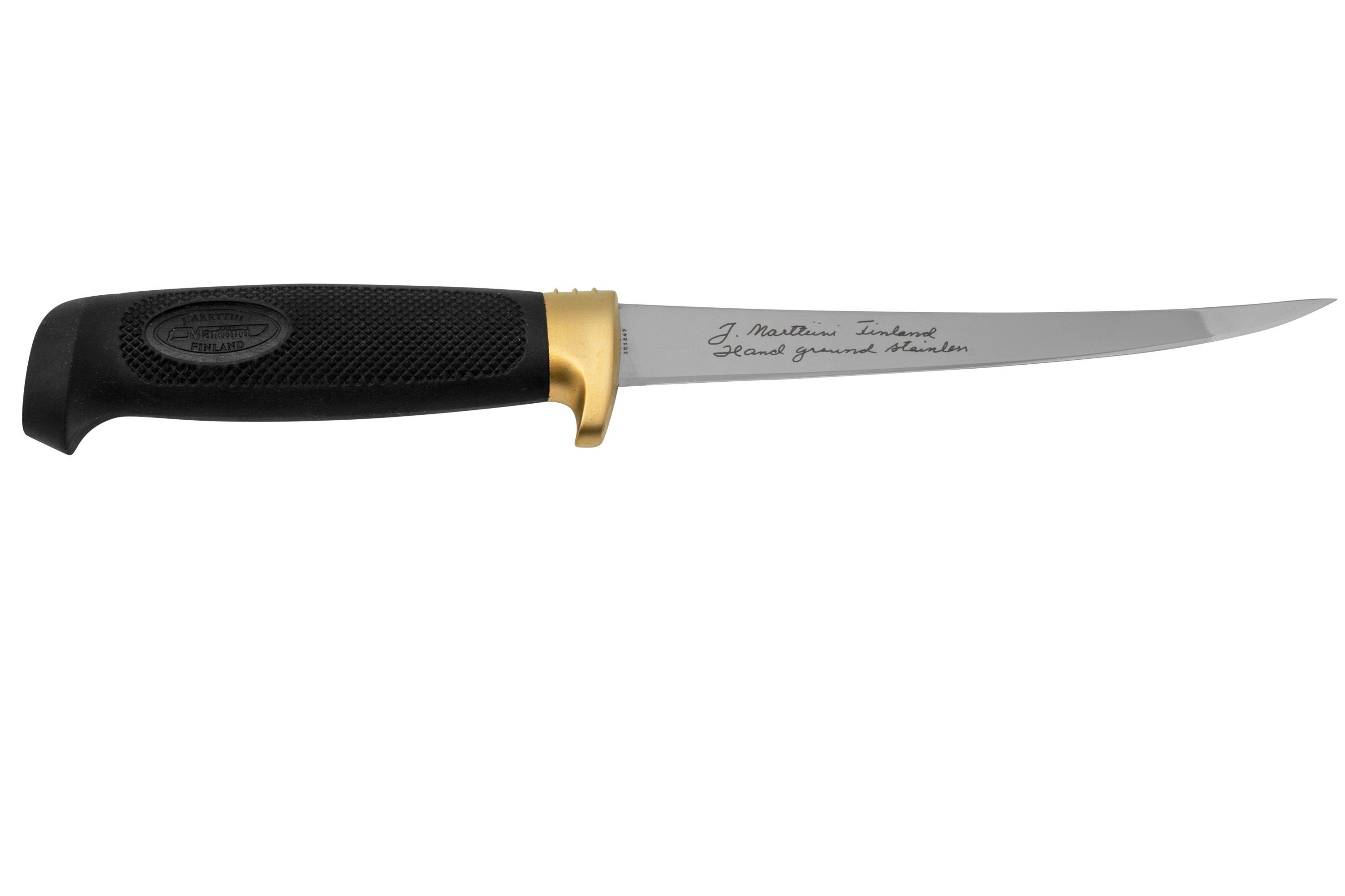 Marttiini Condor Filleting Knife 15, 826014, Black Rubber Stainless