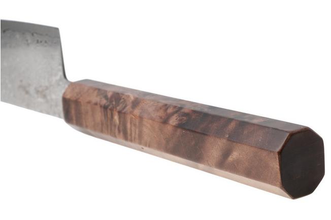 Afbeelding voor Musashi H1347 Damascus VG-10, Brown Birch, gyuto, 21 cm