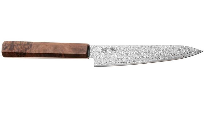 Afbeelding voor Musashi H1348 Damascus VG-10, Brown Birch, petty, 13.5 cm