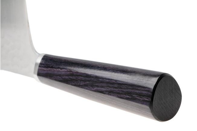Afbeelding voor Musashi H861-2 Tsuchime VG-10, Purple Mahogany, nakiri, 18 cm