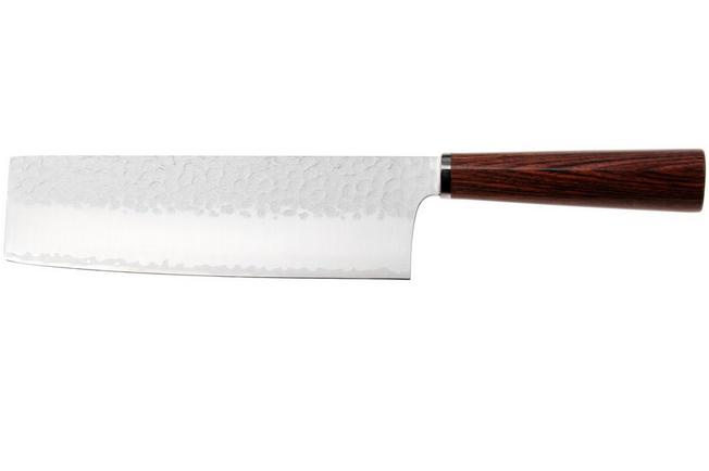 Afbeelding voor Musashi H861-3 Tsuchime VG-10, Brown Mahogany, nakiri, 18 cm
