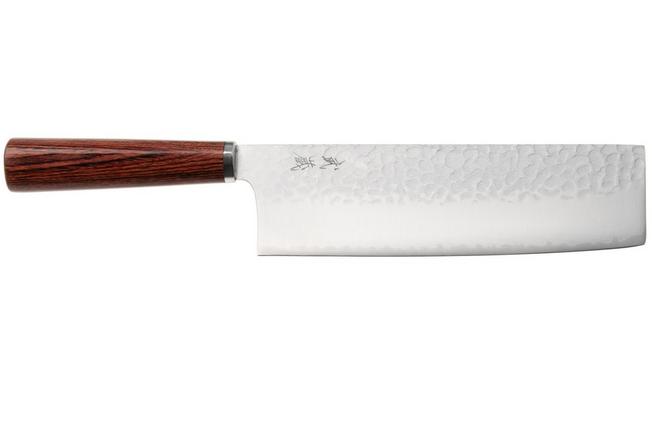 Afbeelding voor Musashi H861-3 Tsuchime VG-10, Brown Mahogany, nakiri, 18 cm