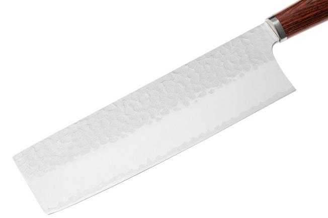 Afbeelding voor Musashi H861-3 Tsuchime VG-10, Brown Mahogany, nakiri, 18 cm